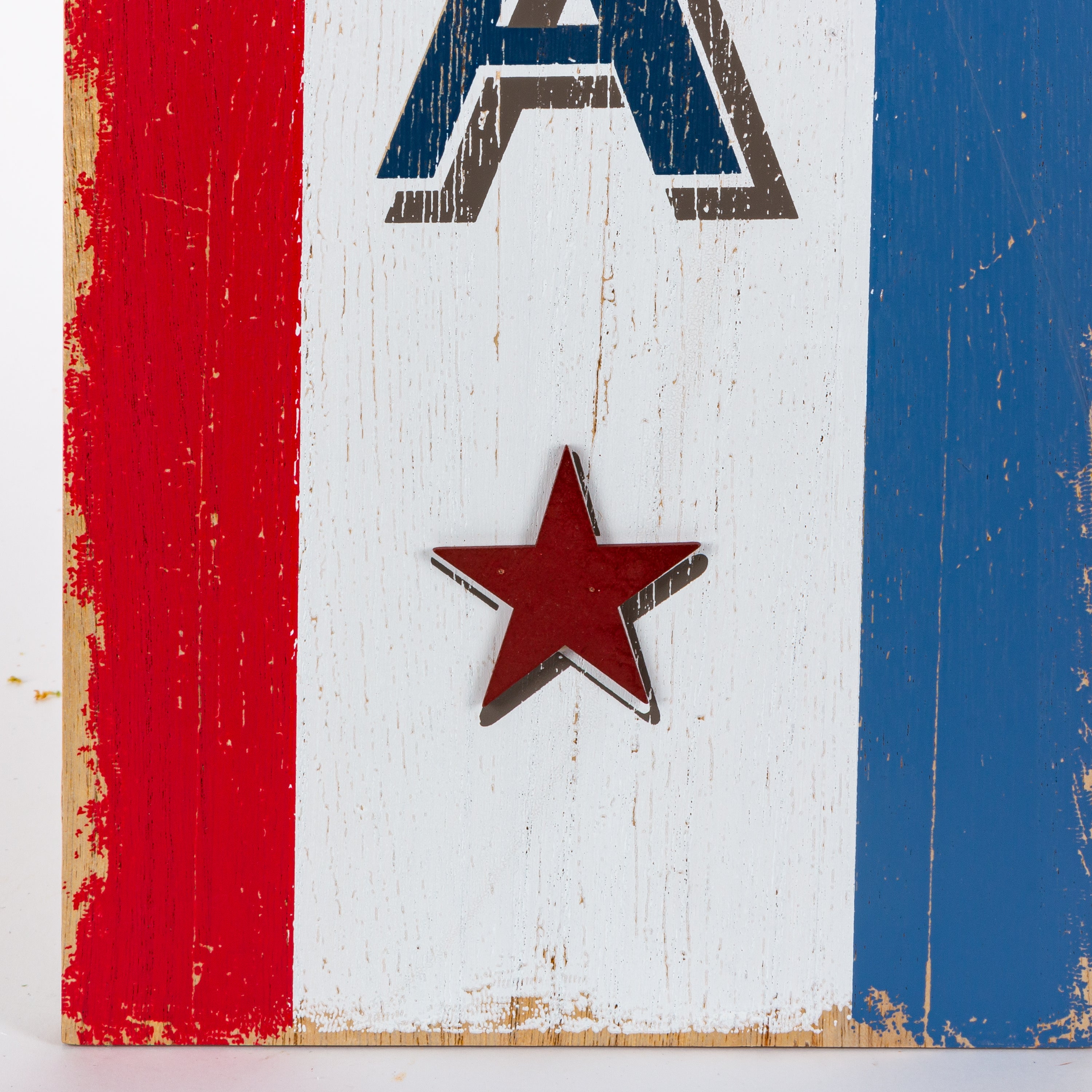 47.2 Inch Tall Wood Americana Decor Set of 3